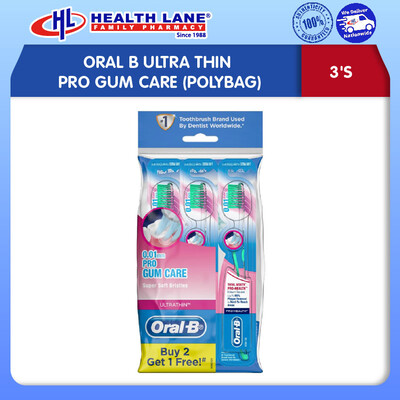 ORAL B ULTRA THIN PRO GUM CARE 3S (POLYBAG)